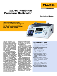 Thumbnail of document Data Sheet - 2271A-NPT-HC20 Industrial Pressure Calibrator